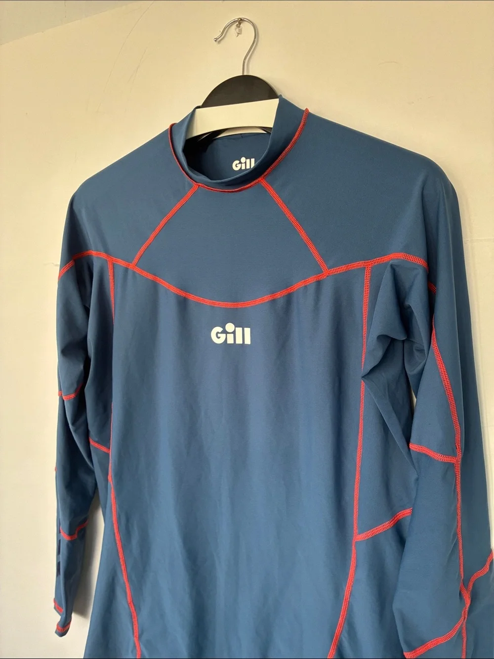 Gill Men’s Pro Rash Vest Shirt Navy Long-Sleeve Rash Guard UV 50+ Large